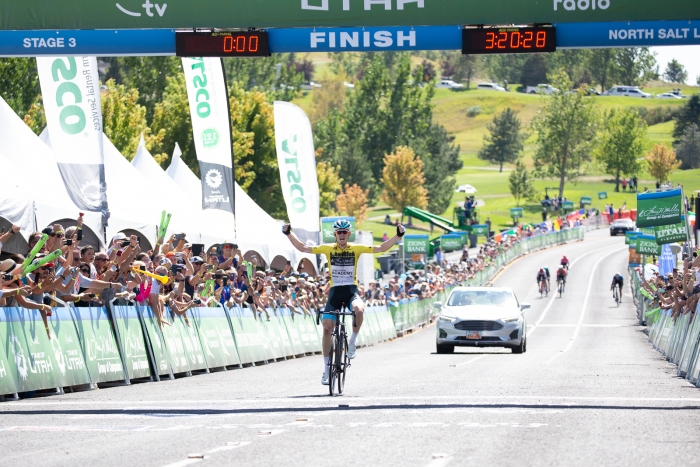 Incredible attack on the final climb grants Ben Hermans another stage win. Stage 3 of the 2019 Tour of Utah. Photo by Cathy Fegan-Kim