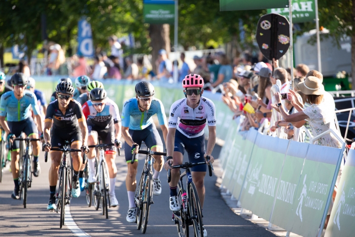 Stage 4, Downtown SLC. Stage 4, 2019 Tour of Utah. Photo by Cathy Fegan-Kim