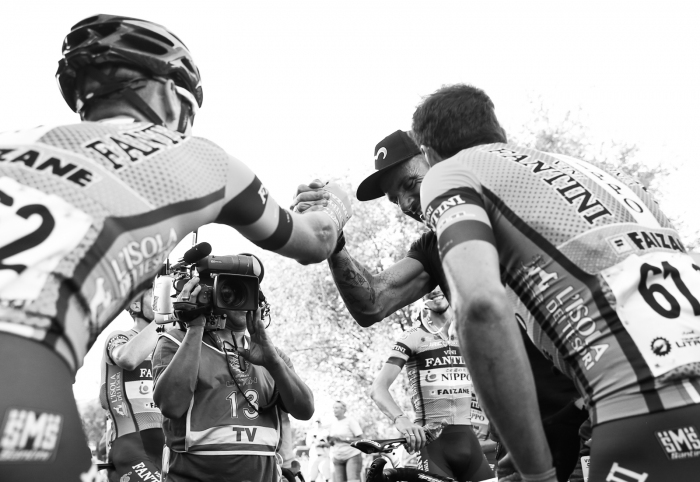 Nippo-Vini Fantini Faizane celebrate the win. Stage 4, 2019 Tour of Utah. Photo by Cathy Fegan-Kim