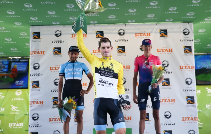 2019 Tour of Utah GC Podium: Ben Hermans (Israel Cycling Academy), James Piccoli (Elevate KHS Pro Cycling) Joe Dombrowski (EF Education First)
