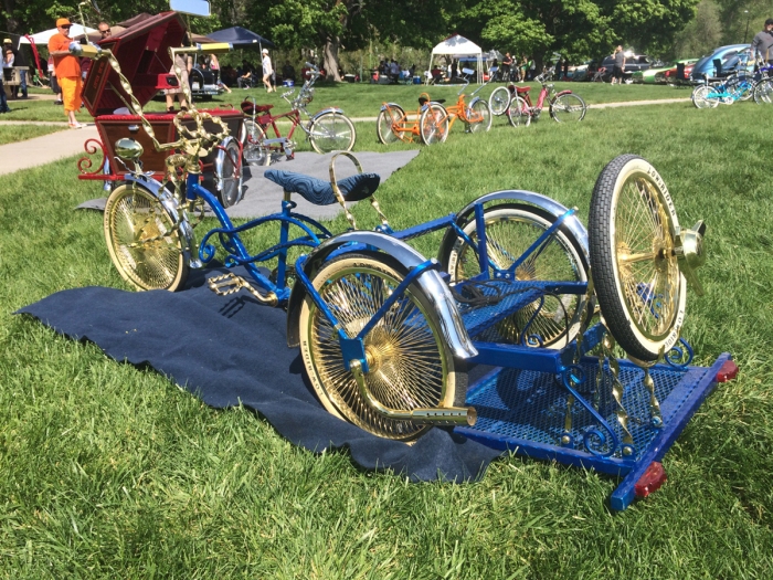 Sugarhouse Park Lowrider Bicycle and Car Show 2017. Salt Lake City, Utah. Photo by Dave Iltis
