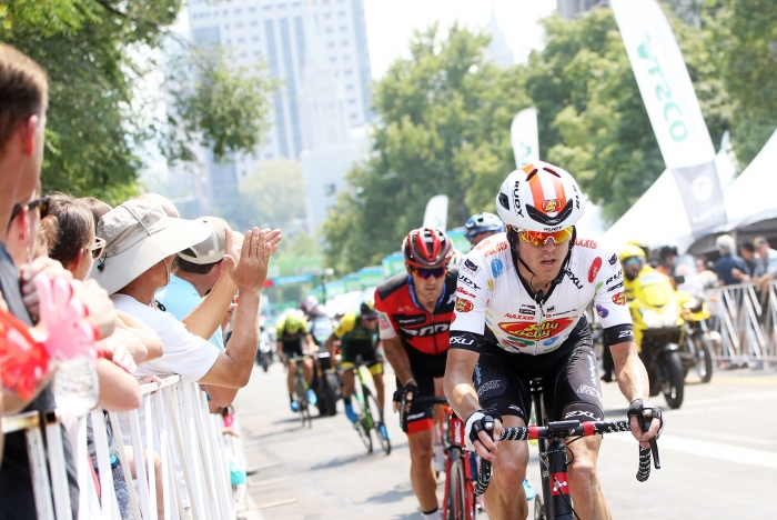 Halfway through… 2018 Tour of Utah Stage 4, August 8, 2018, Salt Lake City, Utah. Photo by Cathy Fegan-Kim, cottonsoxphotography.net