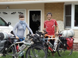 Spanish bicycle tourist in SLC Utah