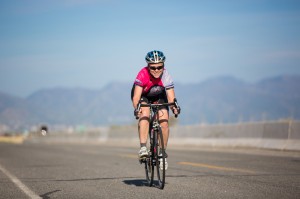 Debora Adam Salt Air TT - Andrew Smith Debora Adam enjoying herself at the Salt Air Time Trial.