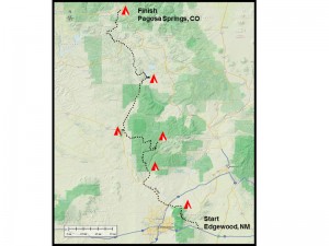 NM bicycle tour map