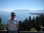 On switchbacks up to Emerald Bay overlook