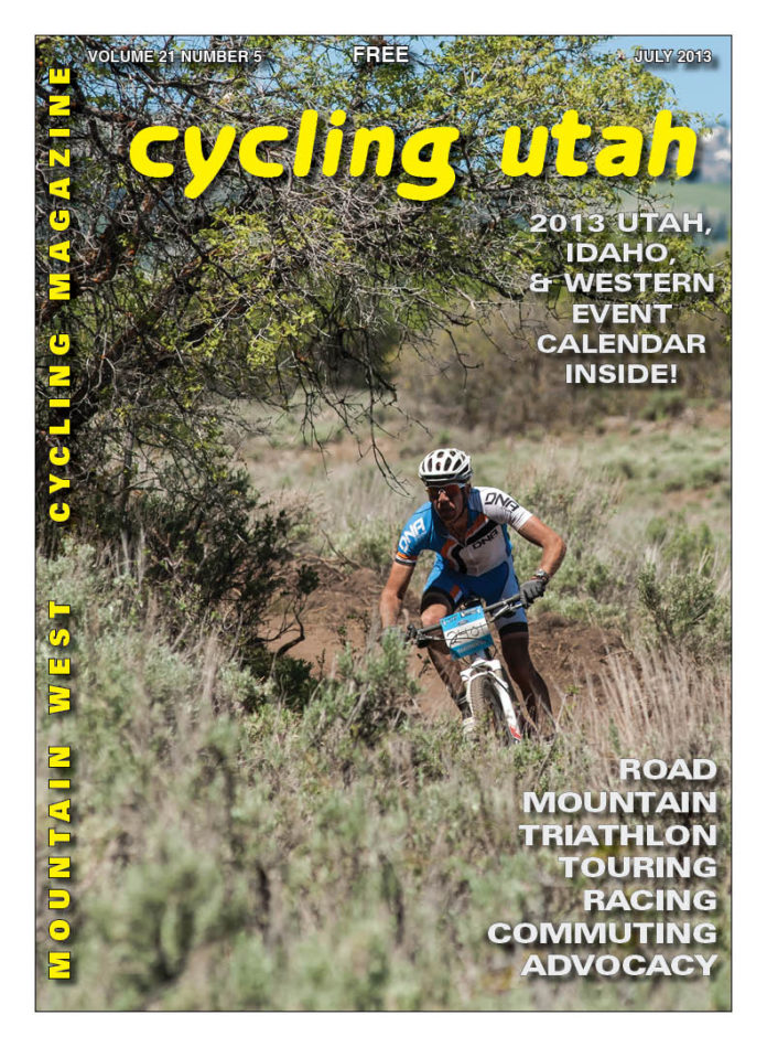 Cover: Chris Bingham (DNA Cycling) on his was to first place in the Men's 50+ category at the Wasatch Back 50 Mountain Bike Race on June 8. See results in this issue. Photo: Chris See, fredmarx.photoshelter.com