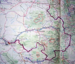 A map of the adventure.