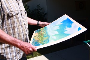 Robert Quillen often rides his bicycle to a nature trail and uses it an an