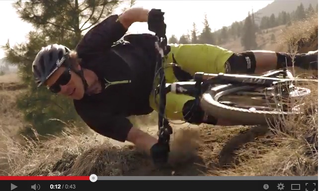 Unreal Cornering on a Mountain Bike