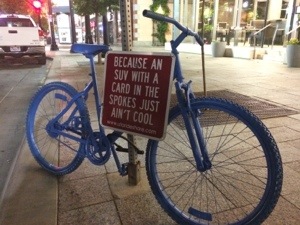 Photo: SUV’s With Spoke Cards Ain’t Cool – Get a Bike Instead