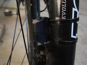 The accelerometer and sensor and sensor work to adjust the suspension in response to the terrain.