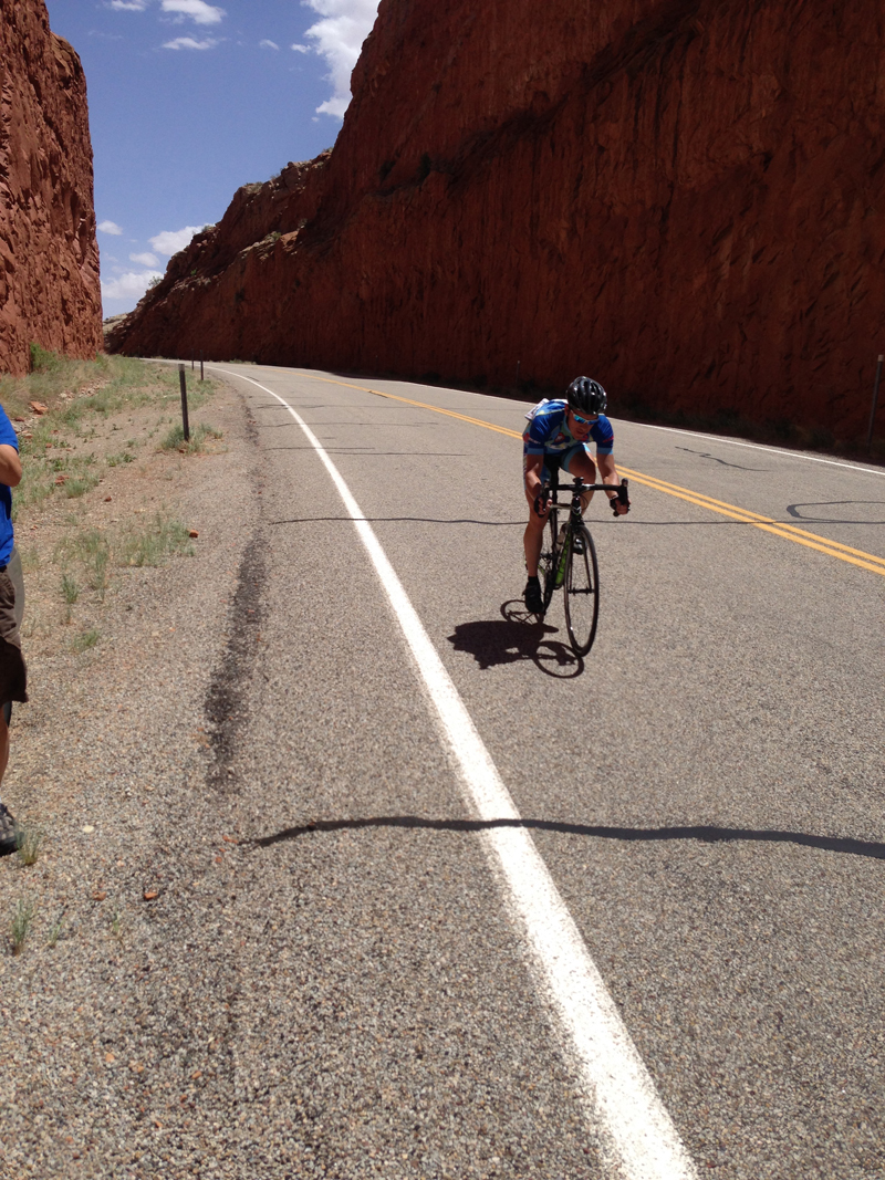 Allen Parcell of the 4Life/Mad Dog Cycles/Trek racing team in the Rockwell