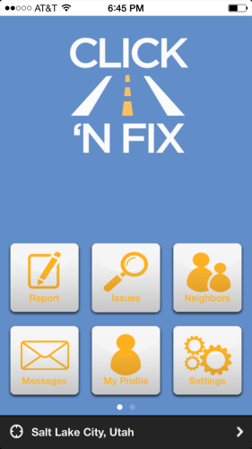 UDOT's click n fix app is good for reporting problems on state owned roads and highways.