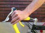 Road bike flexed wrist