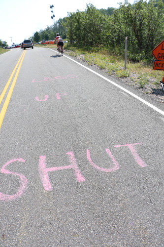 At the top of Big Mountain (East Canyon) during stage 6 of the 2014 Tour of Utah. Photo by Dave Iltis