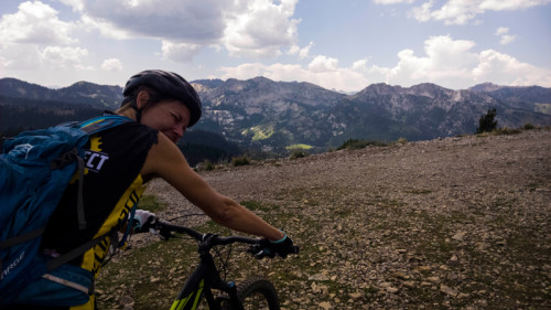 Finally at the top and enjoying the views.