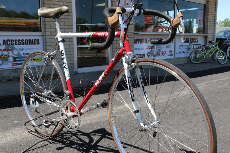 This Vintage 7-11 Team Huffy Serotta is on display at Cottonwood Cyclery.