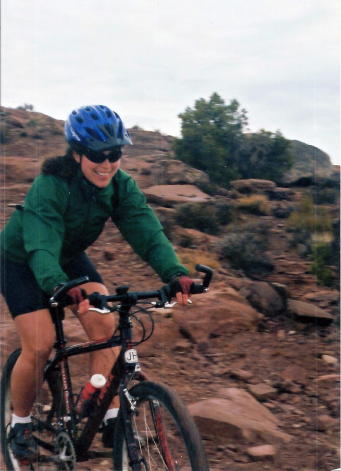 Women Mountain Biking Moab - Circa 1998