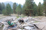 Dirt Road Bicycle touring middle fork Boise river hot spring