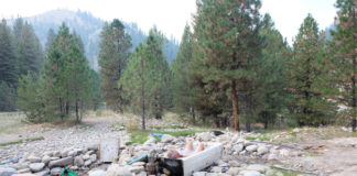 A Trip on The Idaho Hot Springs Mountain Bike Route: An Adventure Cycling Association Classic Dirt Road Bicycle touring middle fork Boise river hot spring