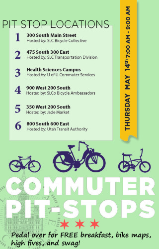 2015 Salt Lake City Pit Stop Locations