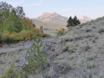 Bicycle touring dirt road near Stanely Idaho Galena Summit