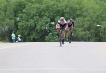 McCutcheon and Booth Tops at 2015 Sugarhouse Criterium Mindy McCutcheon beat Breanne Nalder in a two-up sprint to take the wom- en's Pro/1/2/3 win in the 2015 Sugarhouse Criterium. Photo by Dave Iltis