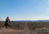A Short Bicycle Tour in the Mojave Desert On a pipeline road through the Sacramento Mountains. Photo by John Roberson