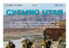 Cycling Utah and Cycling West’s April 2016 Issue Cover Photo: 3 riders by the Colorado River on Sunday, March 13, 2016 during the Skinny Tire Festival in Moab, Utah. Photo by Moab Action Shots. Find your photo at moabactionshots.com