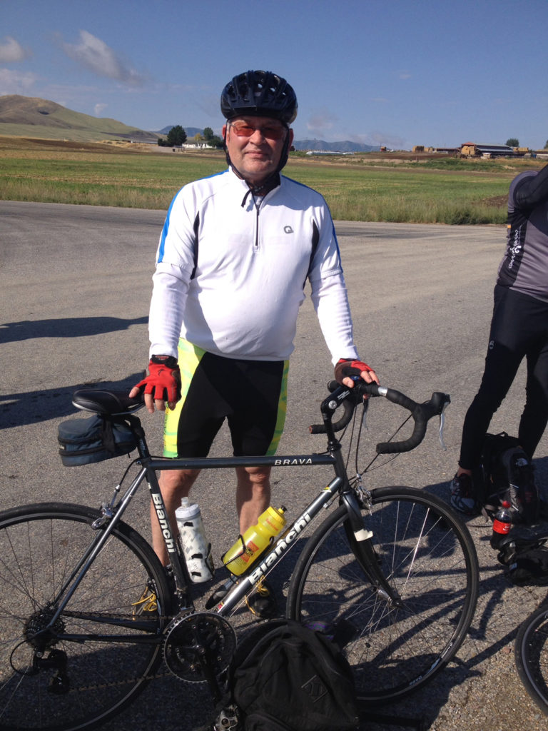 Steve Chambers at the Cache Valley Century Ride. Photo courtesy Steve Chambers
