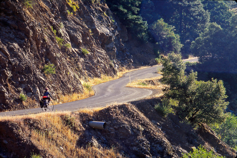 Beautiful riding along the North Fork of the Salmon River. Photo by Howard Shafer