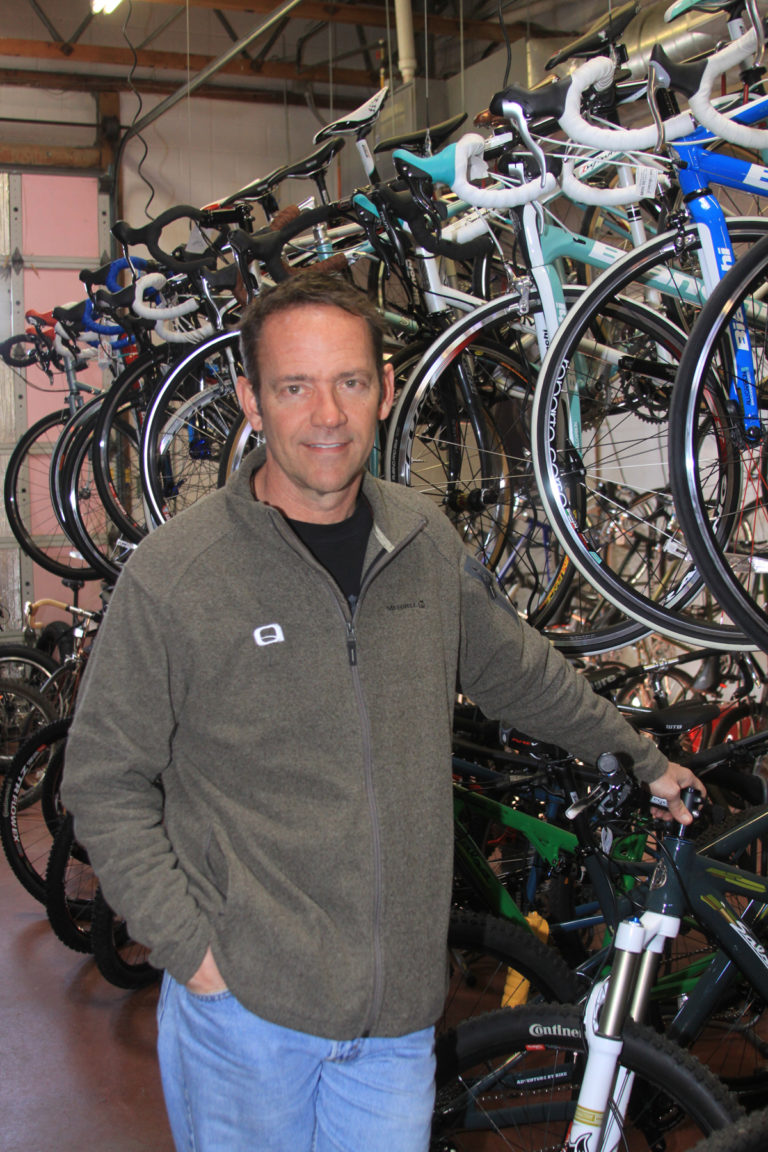 Mark Kennedy, owner of Salt Lake City's Saturday Cycles. Photo by Dave Iltis