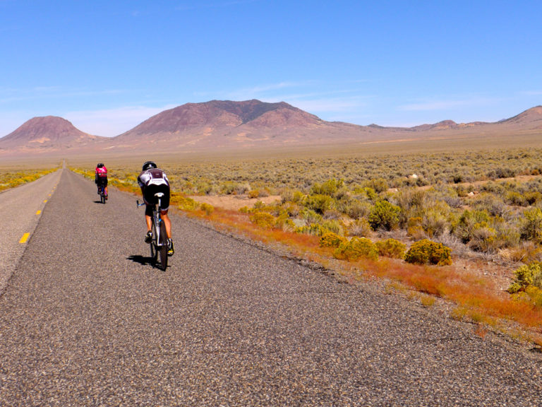 On the loneliest road in America, Highway 50 in Nevada, in the 508. Photo by Chris Kostman, The508.com