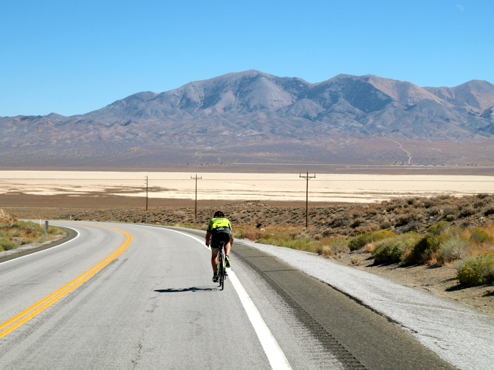 On the loneliest road in America, Highway 50 in Nevada, in the 508. Photo by Chris Kostman, The508.com