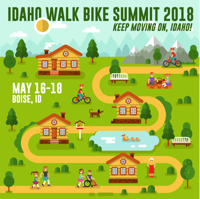 Idaho Walk Bike Summit 2018 Will be in Boise, May 16 – May 18, 2018