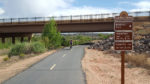 Karma on the Virgin River Trail recreational bike path. Photo by David Ward