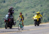 Kuss Soars Up Mount Nebo for Race Lead at 2018 Tour of Utah; Report, Photos, Results TV cameras focus on Sepp Kuss (Team Lotto NL_Jumbo) while neutral support Mavic is ready to help out should Sepp have a flat tire. Stage 2, 2018 LHM Tour of Utah cycling race (Photo by Dave Richards, daverphoto.com)