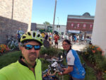Taking a break at RAGBRAI. Photo by Chris Blinzinger