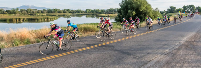 Riders in the Cache Gran Fondo, 2018. Photo by Gary Bird, courtesy Cache Gran Fondo