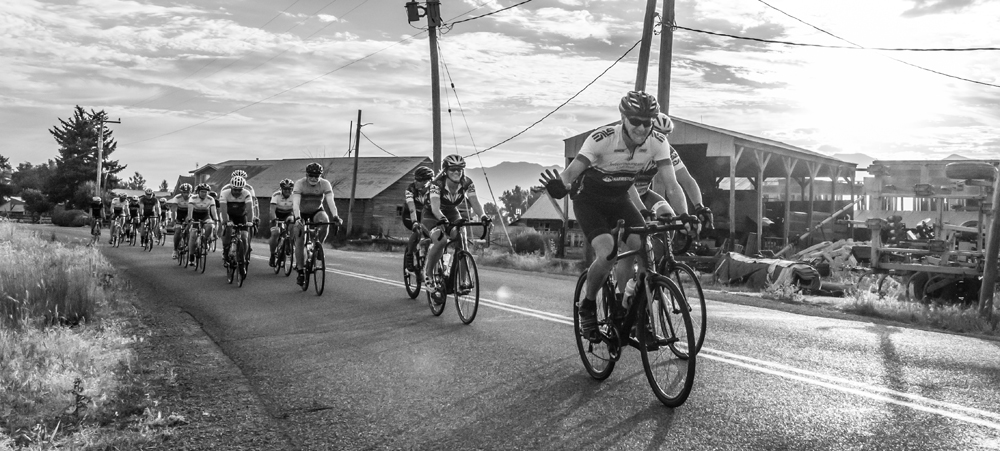 Riders in the Cache Gran Fondo, 2018. Photo by Gary Bird, courtesy Cache Gran Fondo