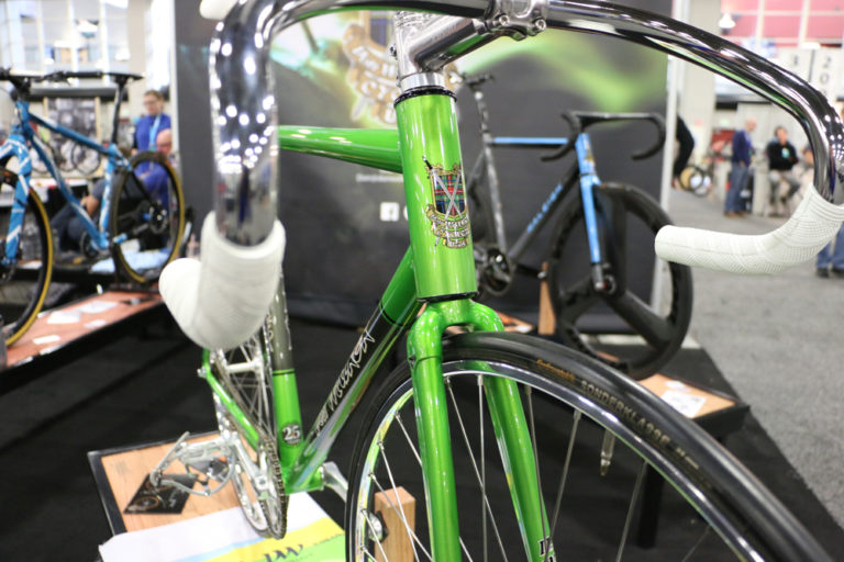 This Don Walker handmade track bicycle was one of hundreds of incredibly beautiful handcrafted bicycles at the 2017 NAHBS. Photo by Dave Iltis