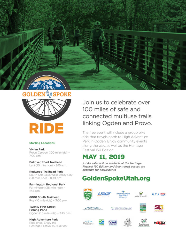 Golden Spoke Celebration Ride Set for May 11, 2019