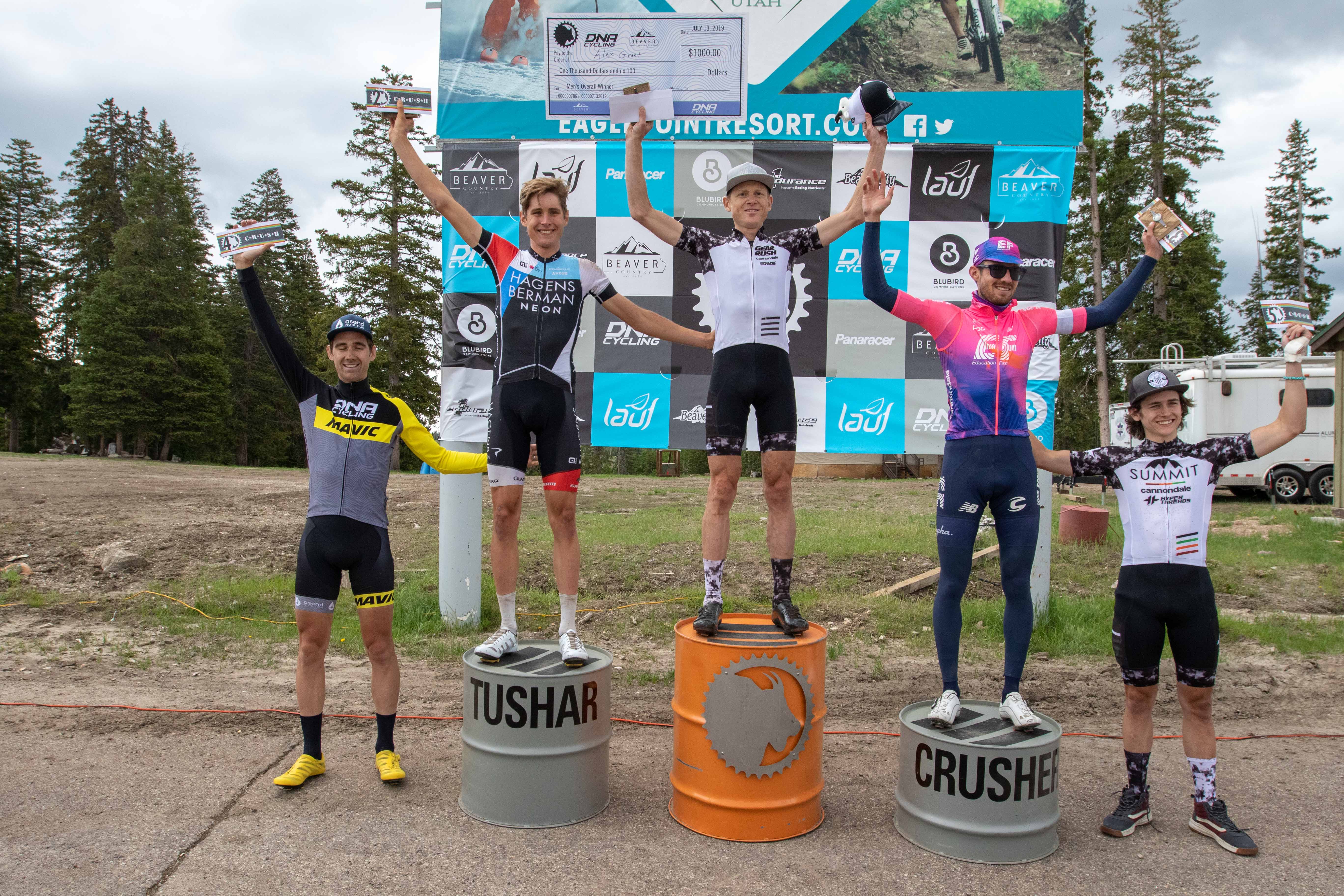 Pro Men's Podium. Photo: Angie Harker.