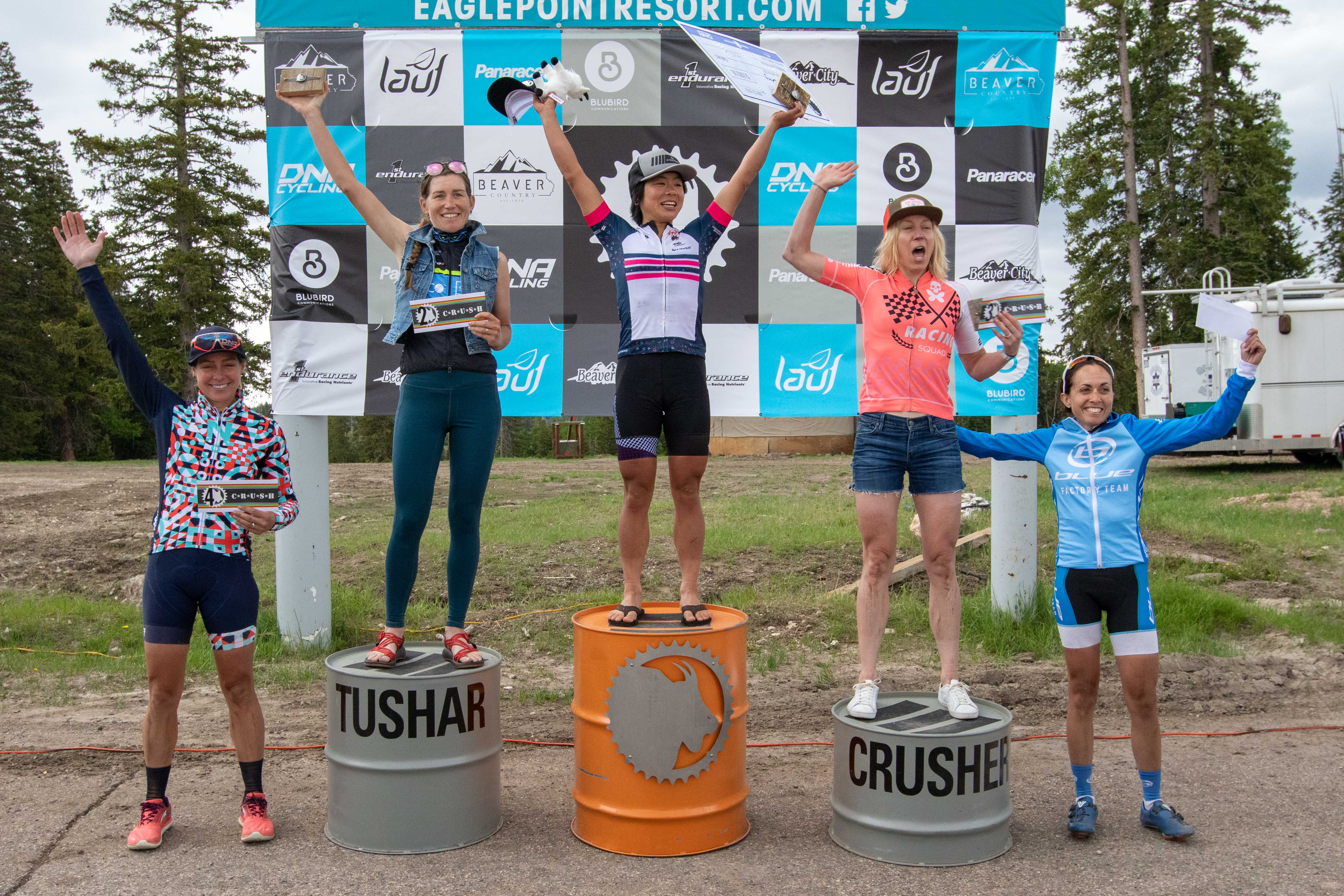 Pro Women's Podium. Photo: Angie Harker.