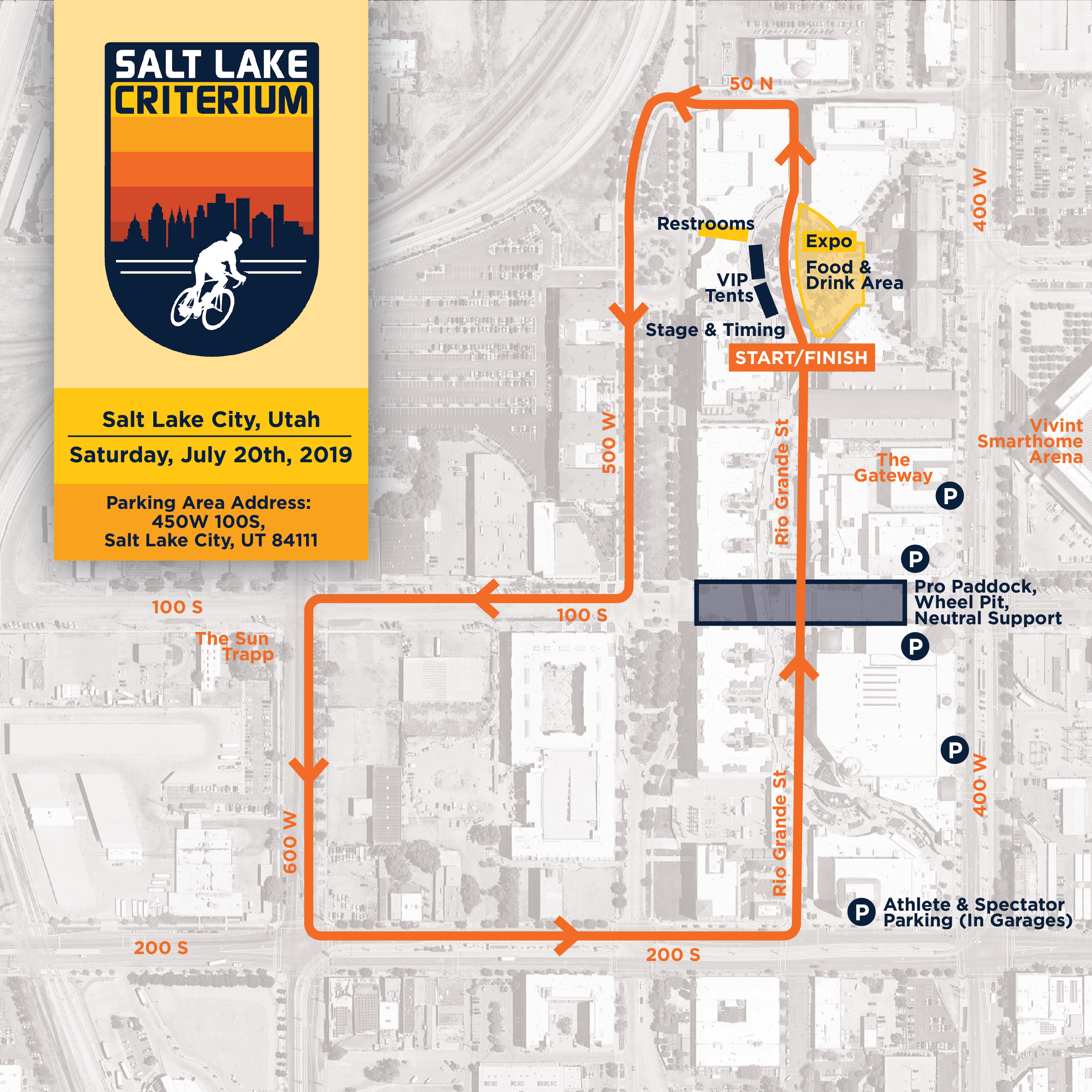 Salt Lake Criterium Map