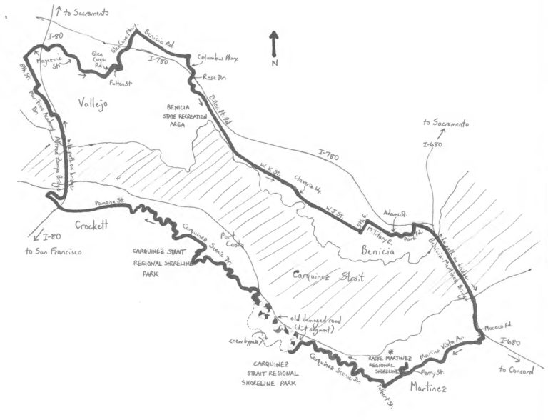 San Francisco Bay Area’s Carquinez Strait Loop
