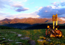 The Colorado Trail Race: A Bikepacking Adventure from Durango to Denver Sunset at Kokomo Pass 12,070 feet. Photo courtesy Adam Lisonbee
