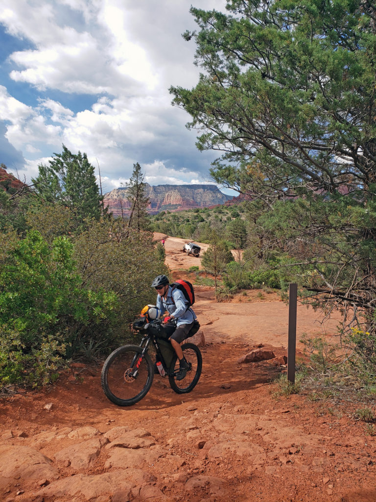 The first section interweaved with ATV routes. We were a little apprehensive about parking in the popular lot, but we happily returned to an intact vehicle. On the Coconino Loop. Photo by Patrick Walsh