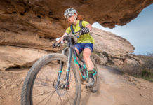 Using Bike Races For Training Sarah Kaufmann descends on Zen Trail in the 2018 True Grit Mountain Bike Race. Photo by Crawling Spider, find your photo at crawlingspider.com